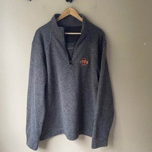 Iowa State Cyclones Gray Quarter Zip Sweatshirt Men's XL